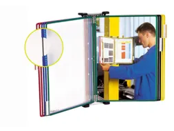 wand-zichtpanelensysteem,DIN A5,staand,10panelen,zwart