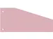 Trapezium Verdeelstroken 100 Stuks Roze