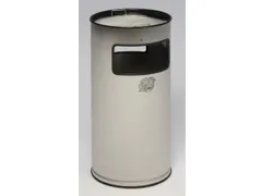 Combi-Asbak 700x320mm Dubbelvoudige Sleuf Asbakinzet Rvs Rond Rvs