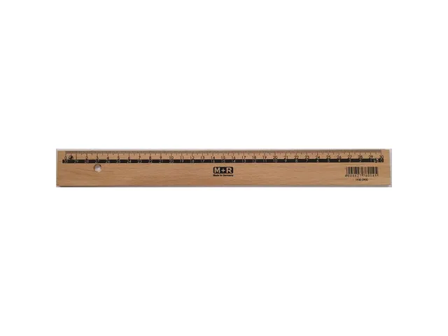 Latte M+R 30cm bois avec insert en métal gaucher et droitier
