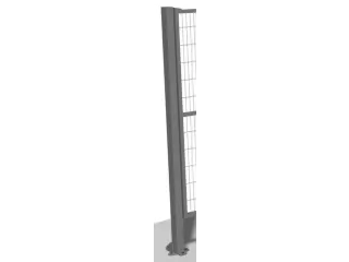 Staander V. Veiligheidshek H 1400Mm Smart Fix Bxd 60X40Mm - 1