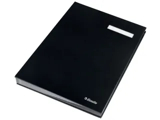Vloeiboek Esselte 6210 karton 20 vakken zwart - 8