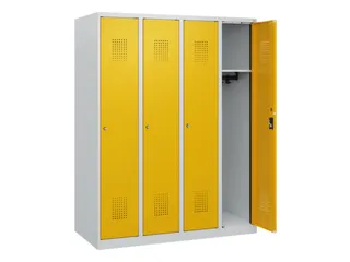 schoollocker,HxBxD 1530x1200x500mm,4vak,vak B 300mm,cil.-slot - 1