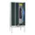 locker met bank,HxBxD 2150x900x500mm,3vak,RAL7035,front RAL7016