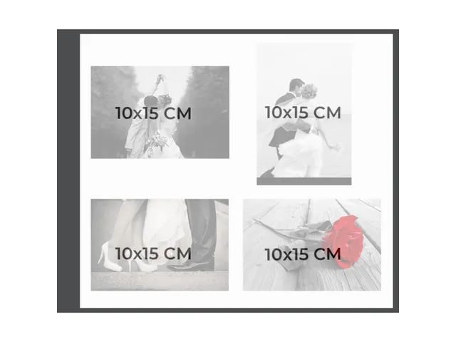 Album photos à vis 40 pages blanches - Format 37x29cm - KRAFT - Visue
