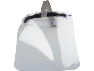 Beschermend gezichtsscherm, transparant, ft 25 x 25 cm - 1