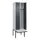 locker met bank,voor scheiding van kleding,HxBxD 2120x600x815mm,2vak