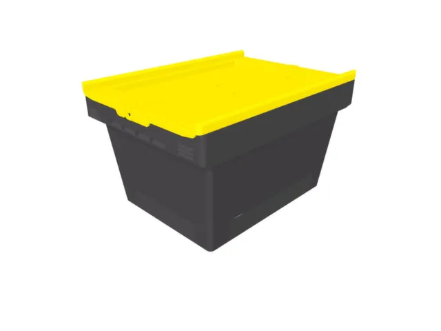 Herbruikbare containers HxLxB 240x410x300mm 18l PP-regeneraat geel