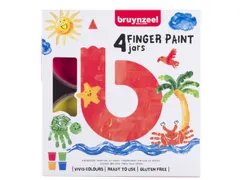 Vingerverf Bruynzeel Kids set à 4 kleuren