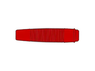 GeÏsoleerde Soepele Contra Banaanstekker Banaanstekkers 4mm / Rood - 1