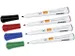 Viltstift Nobo Whiteboard Glide Rond Assorti 1mm Blister à 4st