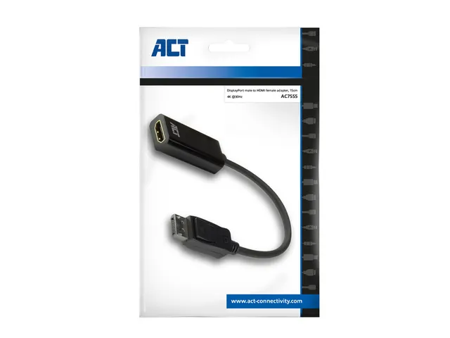 Adapter ACT DisplayPort naar HDMI 4K 0.15 meter