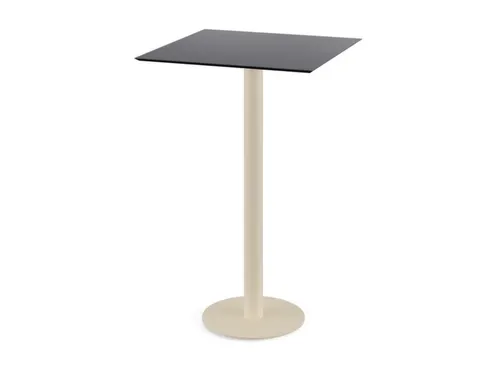 statafel,HxBxD 1090x700x700mm,rechthoekig,schotelvoet zandkleuren
