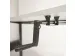 Bureau Assis-debout Dextro Slinger Pieds T 120x80 Blanc-cadre Noir
