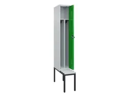 locker met bank,voor scheiding van kleding,HxBxD 2120x300x815mm,1vak