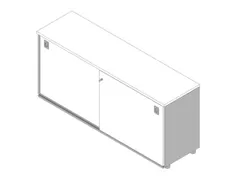 schuifdeurkast,HxBxD 730x1600x450mm,1xhouten vloer,2ordnerhoogte