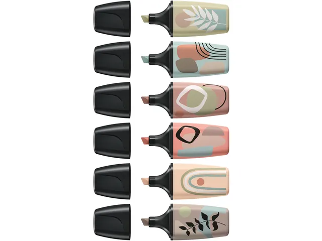 Markeerstift STABILO BOSS naturevibes assorti 6 stuks