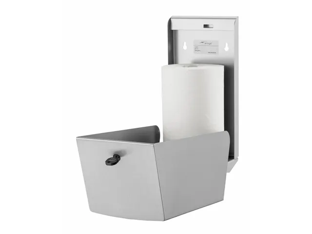 Rvs Midi Poetsrolhouder Fingerproof Centerfeed