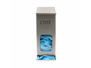 CMT pp non woven Haarnet baret blauw 53cm maat L clip cap 1000 stuks - 5