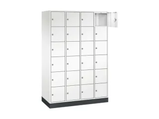 lockerkast,HxBxD 1950x1220x500mm,4x6vakken,cil.-slot,sokkel - 1