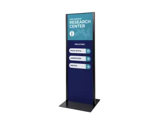 Totem Paneel+ Dubbelzijdige Display 42x120cm Zwart frame - 8