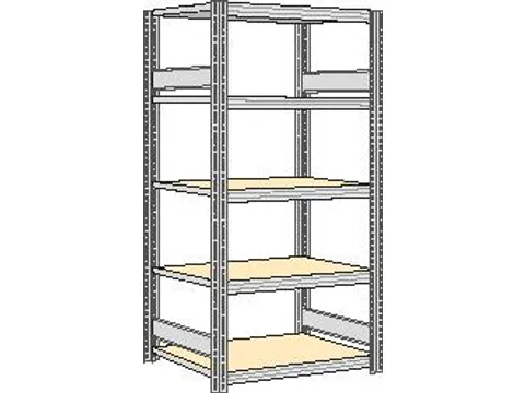 magazijnstelling,grondveld,HxBxD 2000x1061x626mm,vakl. 250kg