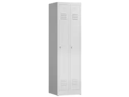 garderobekast,HxBxD 1800x500x500mm,2vak,klink,sokkel,romp RAL7035