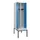 locker met bank,voor scheiding van kleding,HxBxD 2120x600x815mm,2vak