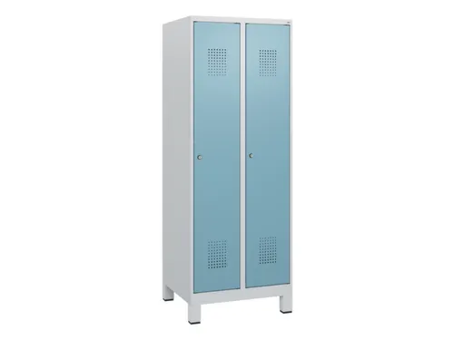 schoollocker,HxBxD 1630x600x500mm,2vak,vak B 300mm,cil.-slot,voeten