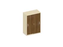 Schuifdeurkast 1150x800x430mm Romp Esdoorn Decor Front Noten