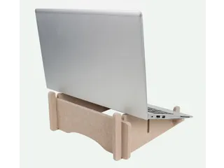 Laptopstandaard Quantore tot 17 inch Vilt Zand gerecyclede PET - 1