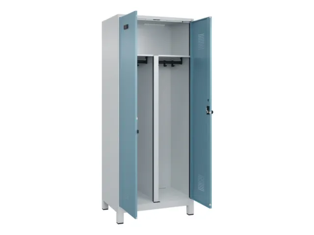PBM-locker,HxBxD 1950x800x500mm,2vak,vak B 400mm,draaigrendel