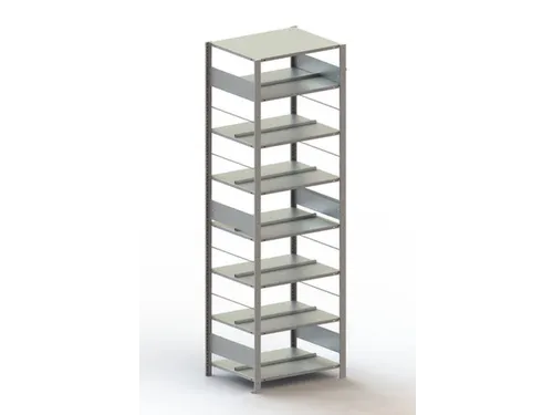 dossierstelling,grondveld,HxBxD 2500x806x636mm,vaklast 80kg