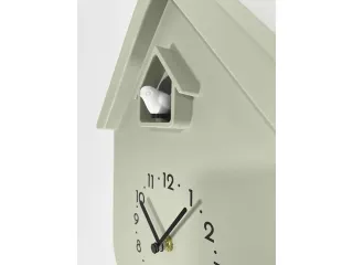 Wandklok NeXtime Twitter 21,5x41,5 cm olijfgroen - 3