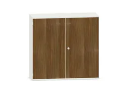 kantoorkast,HxBxD 1150x1200x430mm,decor romp wit,decor front noten