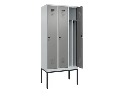 locker voor scheiding van kleding,HxBxD 2120x900x500mm,3vak