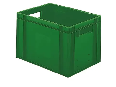 Euronorm-stapelbak 24l 270x400x300mm Wanden/bodem Gesloten Groen