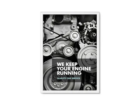 Kliklijst 50x70cm Rechte hoeken 25mm Wit RAL9003