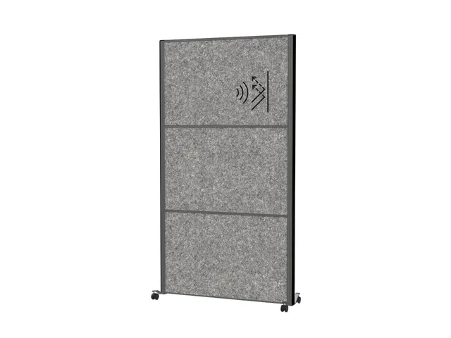 MAULconnecto Scheidingswand 3x donkergrijze voet Mobiel