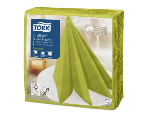 Tork 478876 Premium Linstyle Dinnerservet Pistache 600 Stuks