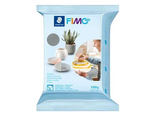 Boetseerklei Staedtler Fimo air 8101 1000 gram grijs