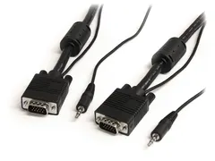 Coax Hoge Resolutie Vga Monitorkabel Met Audio Hd15 M/m 5 Meter