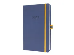 Weekagenda Linecape A5 2027 blauw HC (DE) 2 pagina's = 1 week