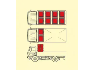 Universele Stortgoedbak Blauw Heftruck Kraantraverse 955x1040x1200mm - 3