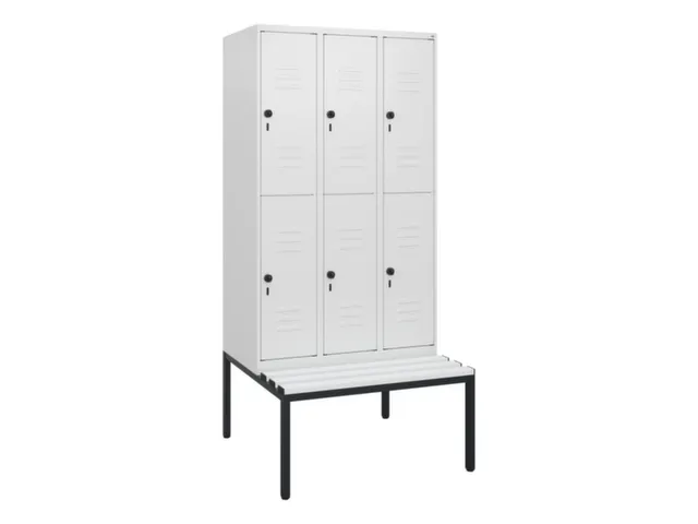 Dubbeldekse dekenkist,HxBxD 1950x900x815mm,3x2vak.,vak B 300mm