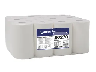 Poetspapier Celtex Centerfeed Mini 2-laags wit 72 meter krimp a 12 rol - 2