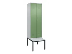 locker voor scheiding van kleding,HxBxD 2120x600x815mm,2vak
