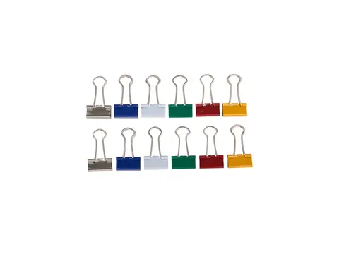 Papierklem MAUL 213 foldback 19mm capaciteit 7mm assorti