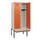locker met bank,HxBxD 1950x800x815mm,2vak,vak B 400mm,cilinderslot