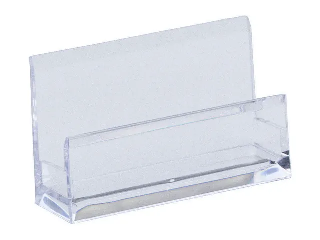 Visitekaarthouder Alco 103x60x30mm acryl transparant